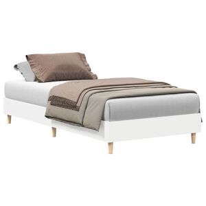 vidaXL Bedframe zonder matras 100x200 cm spaanplaat wit
