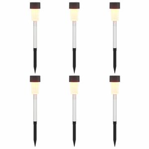 vidaXL Buitenzonne-lampen met grondpin 6 st Warmwit 29,5 cm