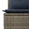 vidaXL 7-delige Loungeset met kussens poly rattan acacia grijs