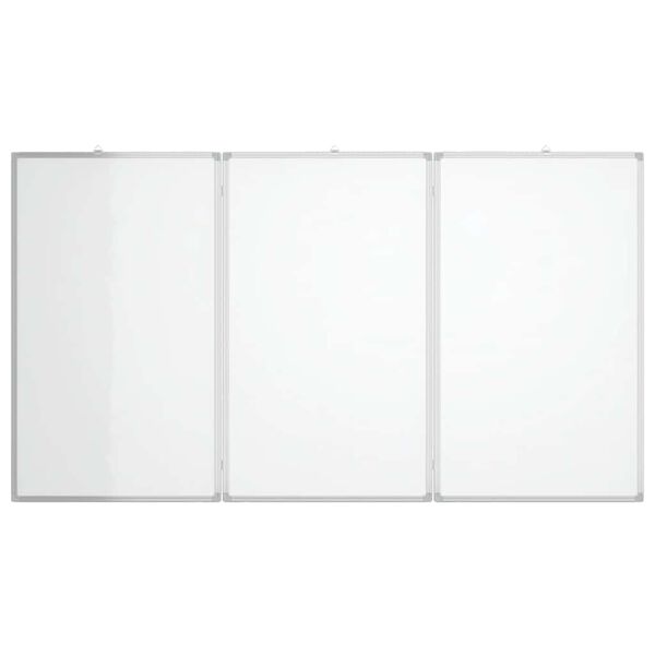 vidaXL Whiteboard magnetisch inklapbaar 150x80x1,7 cm aluminium