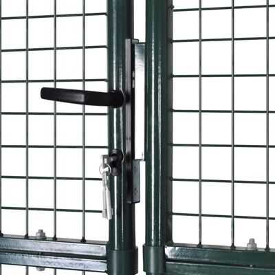 vidaXL Poort dubbele deur gepoedercoat staal
