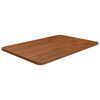 vidaXL Wastafelblad 60x40x1,5cm behandeld massief hout donkerbruin