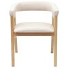 vidaXL Eettafelstoelen 2 pcs Naturel 54 x 57 x 73 cm