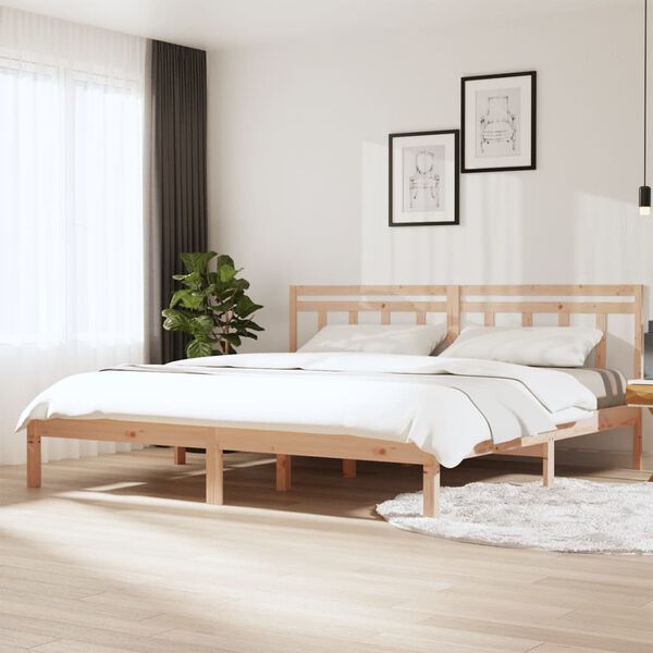 vidaXL Bedframe massief hout 180x200 cm