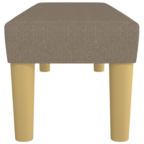 vidaXL Bankje 100x30x30 cm stof taupe