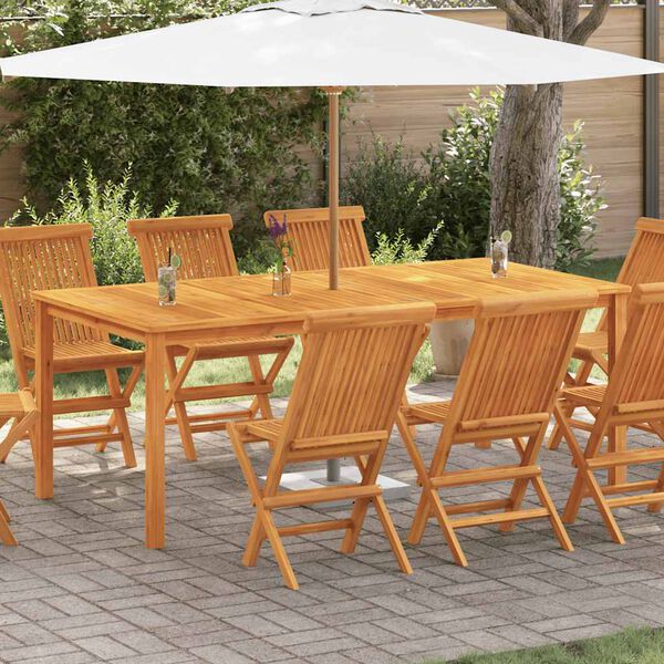 vidaXL Tuintafel 200x100x74 cm massief acaciahout