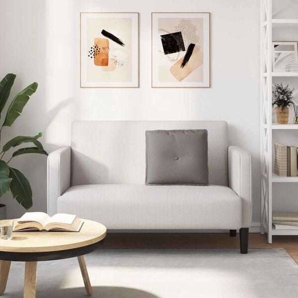 vidaXL Rugkussen Taupe 50 x 19 x 45 cm Stof