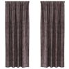 vidaXL Velvet Gordijnen 2 st Bruin 260 x 140 cm Fluweel