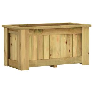 vidaXL Plantenbak verhoogd 100x50x50 cm ge&iuml;mpregneerd grenenhout