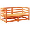 vidaXL 2-delige Loungeset massief grenenhout wasbruin