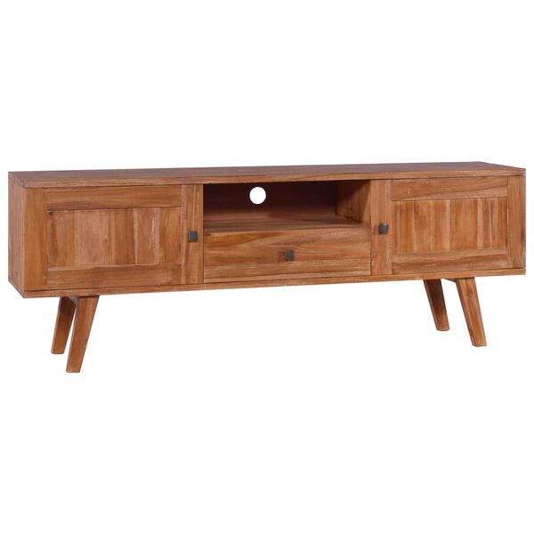 vidaXL Tv-meubel 140x30x50 cm massief teakhout