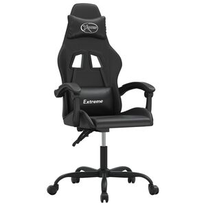 vidaXL Gamestoel kunstleer zwart