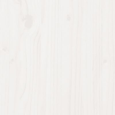 vidaXL Oppottafel met schappen 82,5x50x86,5 cm massief grenenhout wit