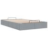 vidaXL Bedframe zonder matras 120x190 cm stof lichtgrijs