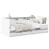 vidaXL Slaapbank met lades zonder matras 100x200 cm wit