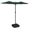 vidaXL Parasol dubbel dak 316x145 cm groen