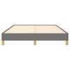 vidaXL Bedframe zonder matras stof donkergrijs 140x200 cm