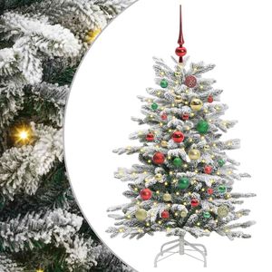 vidaXL Kunstmatige Inklapbare Kerstboom Wit 120 cm PE en PVC