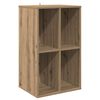 vidaXL Platenkast Artisanaal eiken 44,5 x 36,5 x 74,5 cm Bewerkt hout