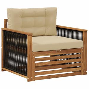 vidaXL Buiten Midden Sofa Naturel