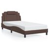 vidaXL Bedframe "Viana" met LED zonder matras bruin 100x200 cm