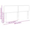 vidaXL Hoofdbord Wit 200 cm Bewerkt hout