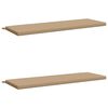 vidaXL Bank Kussens SOEST 2 st 100% Polyester Zand 140 x 50 x 5 cm