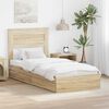 vidaXL Opslag bed met hoofdeinde Sonoma Eiken 90 x 190 cm Bewerkt hout