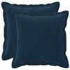 vidaXL Kussensloop 2 pcs HOUTEN Blauw 35 x 35 cm Microfiber Fleece