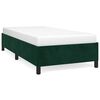 vidaXL Bedframe zonder matras 90x190 cm fluweel donkergroen
