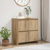 vidaXL Dressoir Artisan Eiken 70 x 41 x 75 cm Bewerkt hout