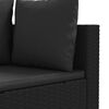 vidaXL 8-delige Loungeset met kussens poly rattan zwart