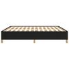 vidaXL Bedframe zonder matras stof zwart 160x200 cm