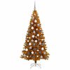 vidaXL Kerstboom met 300 LED met standaard Goud 180 cm PET