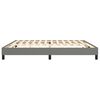 vidaXL Boxspring bed stof donkergrijs 200x200 cm
