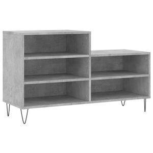 vidaXL Schoenenkast 102x36x60 cm bewerkt hout betongrijs