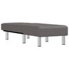 vidaXL Chaise longue kunstleer grijs