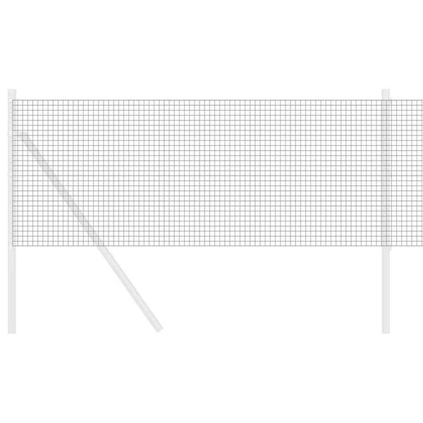 vidaXL Gelaste draadhek Grijs 0.6 x 100 m Staal