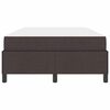 vidaXL Boxspringbed Donkerbruin 120 x 200 cm Stof