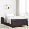 vidaXL Boxspringbed Donkerbruin 120 x 200 cm Stof