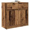 vidaXL Dressoir met lade 80x34x76 cm spaanplaat oud hout