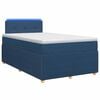 vidaXL Boxspringbed met matras met hoofdeinde Blauw 120 x 200 cm Stof