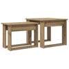 vidaXL Koffietafel Set 2 st Artisan Eiken 50 x 52 x 42 cm Bewerkt hout