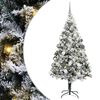 vidaXL Kunstkerstboom Wit 180 cm PVC en Staal en Kunststof