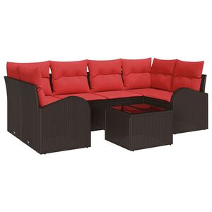 vidaXL Tuin Sofa Set Bruin 55 x 55 x 37 cm poly rattan