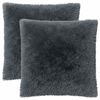 vidaXL Kussensloop 2 pcs HEERLEN Antracietkleurig 65 x 65 cm PV Fleece