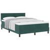 vidaXL Boxspringbed met matras Donkergroen 140 x 200 cm Fluweel
