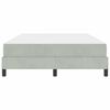 vidaXL Boxspringbed met matras Lichtgrijs 140 x 210 cm Stof