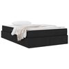 vidaXL Opbergbed met matras met matras Zwart 120 x 190 cm Polyester