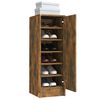 vidaXL Schoenenkast 32x35x92 cm bewerkt hout gerookt eikenkleurig